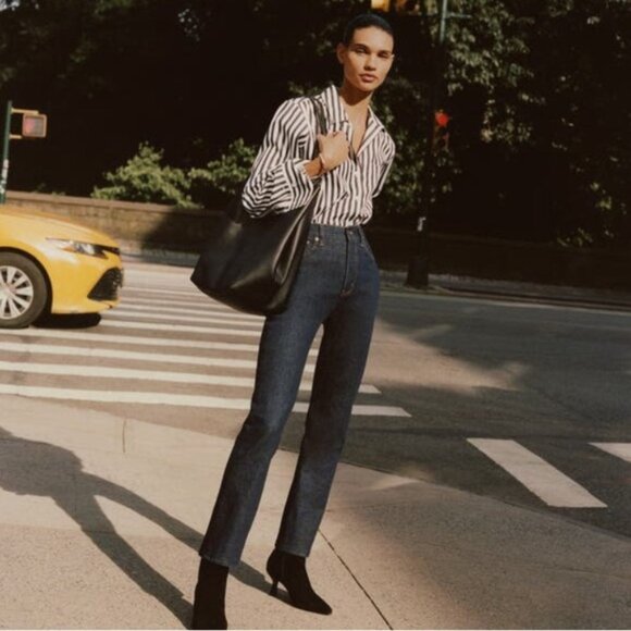 NWT Madewell Oversized Shopper Tote in Soft Grain Leather - Picture 9 of 9